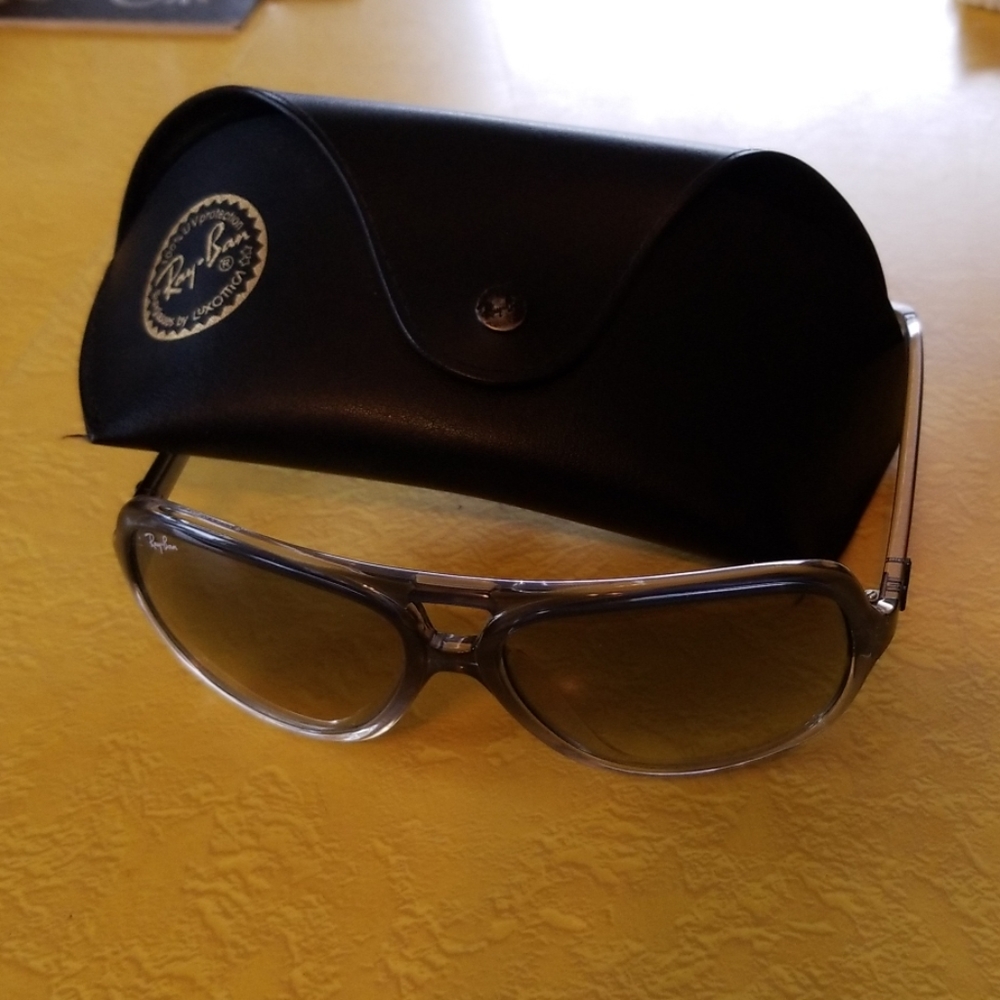 Black ombre aviator style Ray Bands